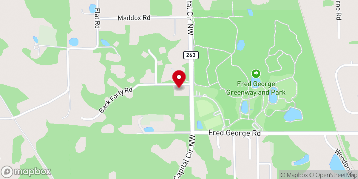 Map showing location of LifeWay Community Church