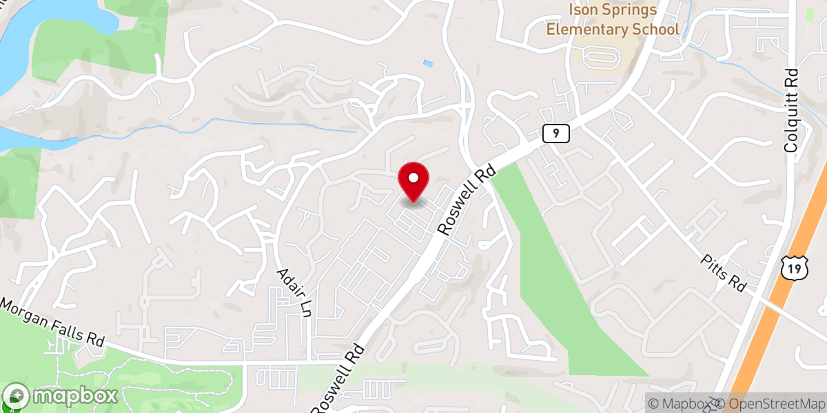 Map showing location of Shalom Church Atlanta