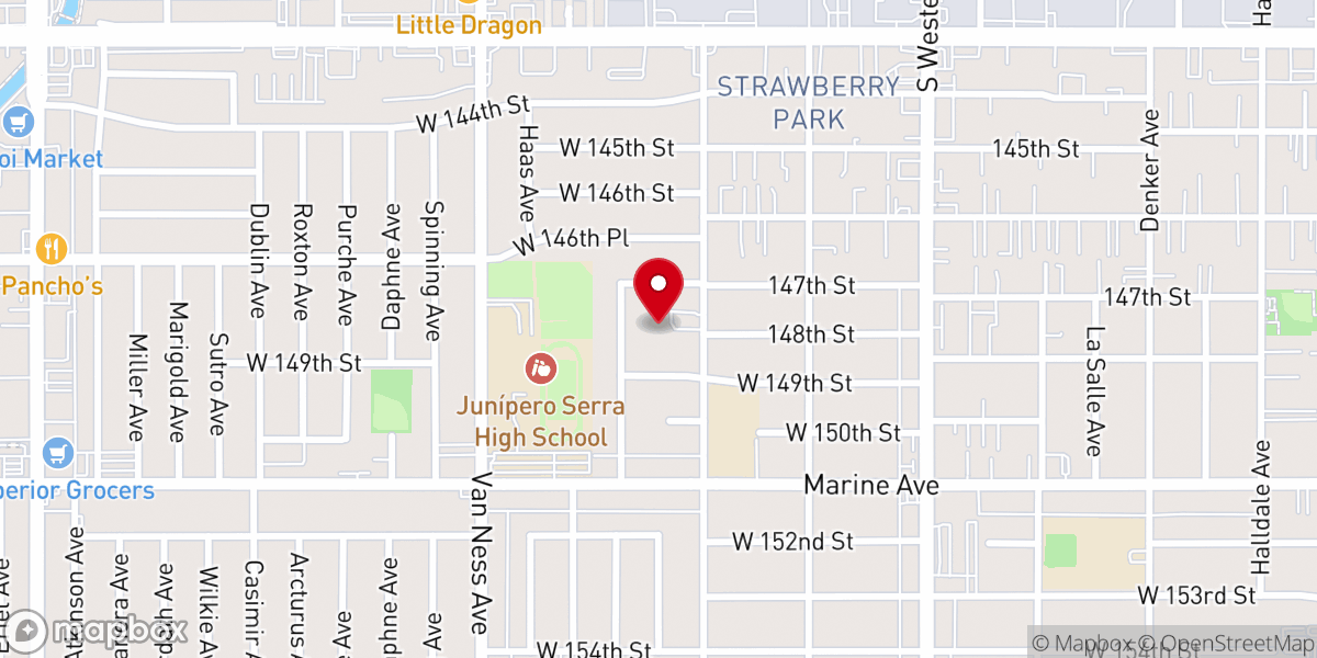 Map showing location of The Liberty Church