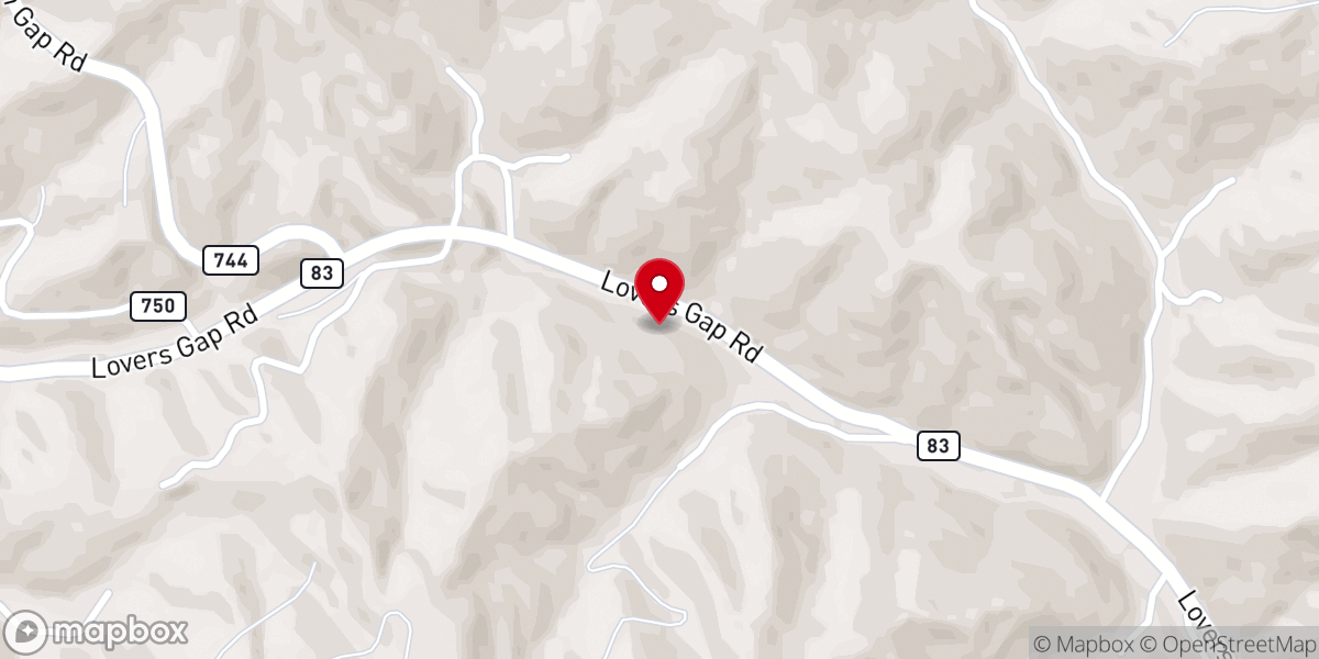Map showing location of Liberty Church of Christ