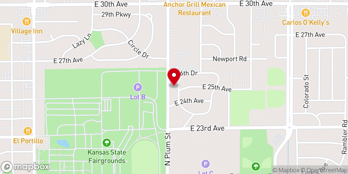 Map showing location of Eastwood Church of Christ