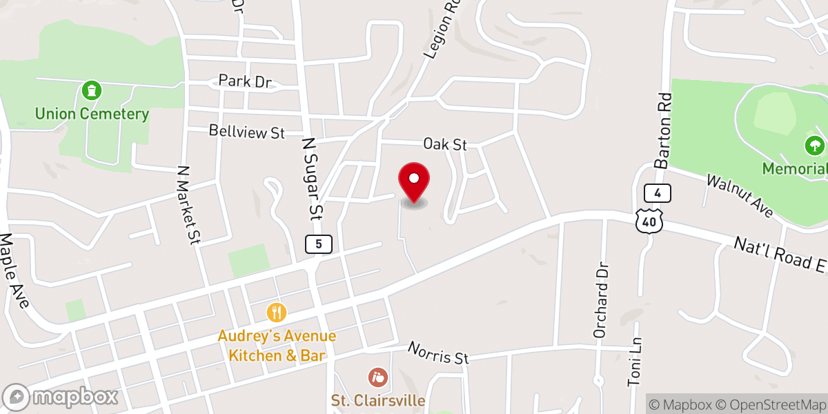 Map showing location of Thoburn United Methodist Church