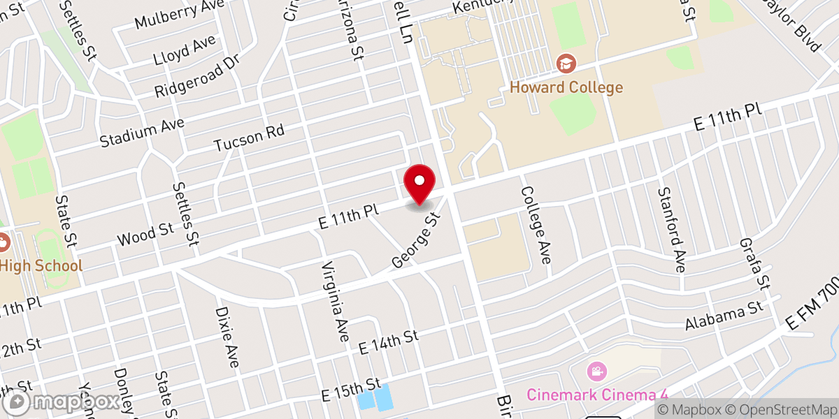 Map showing location of Church Of Christ Birdwell Lane