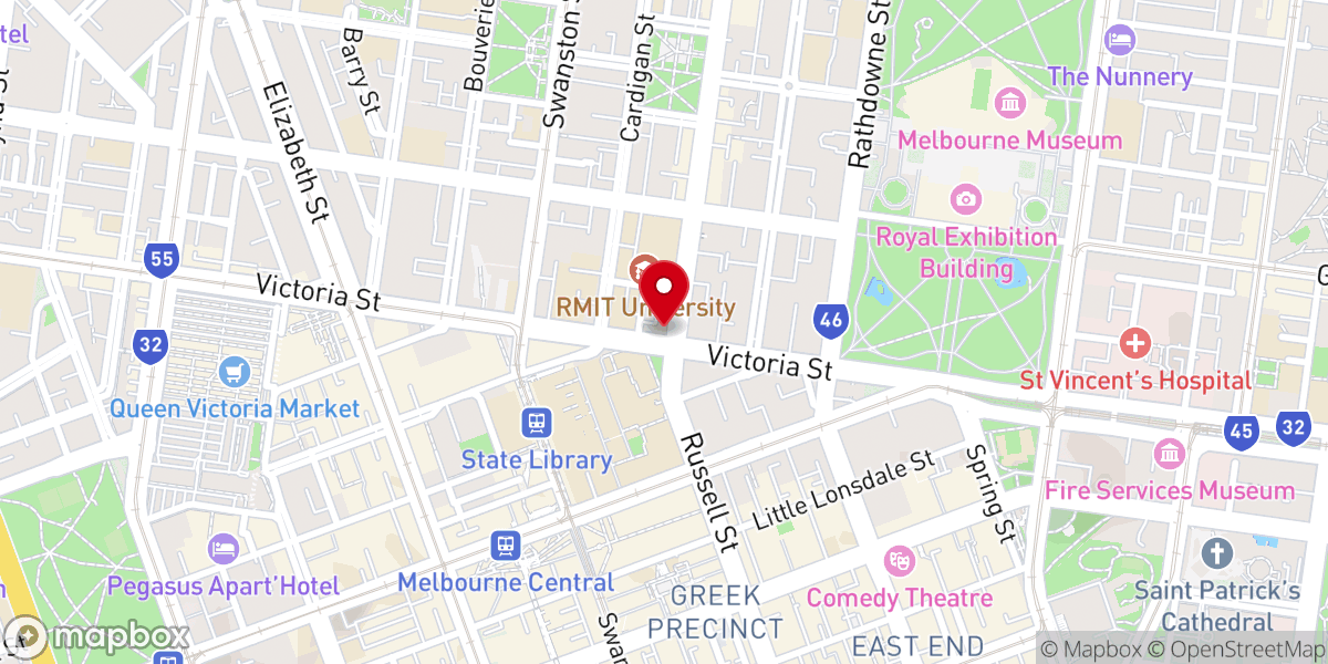 Map showing location of New Hope Community Church Melbourne 新盼望社区华人教会