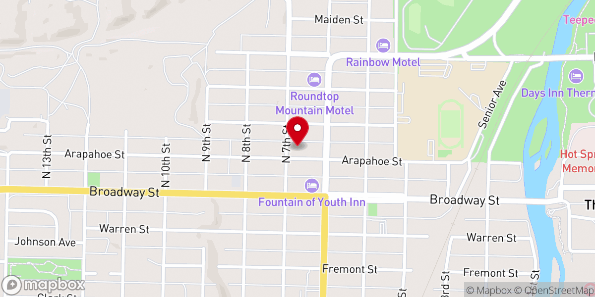Map showing location of Holy Trinity Episcopal Church