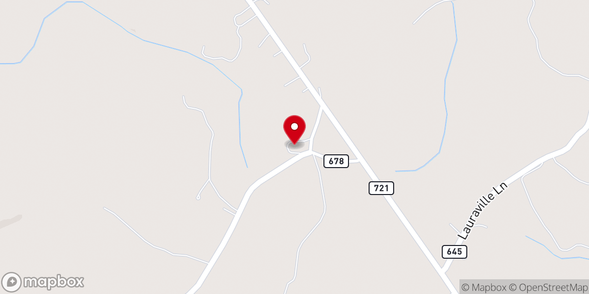 Map showing location of Jerusalem Baptist Church