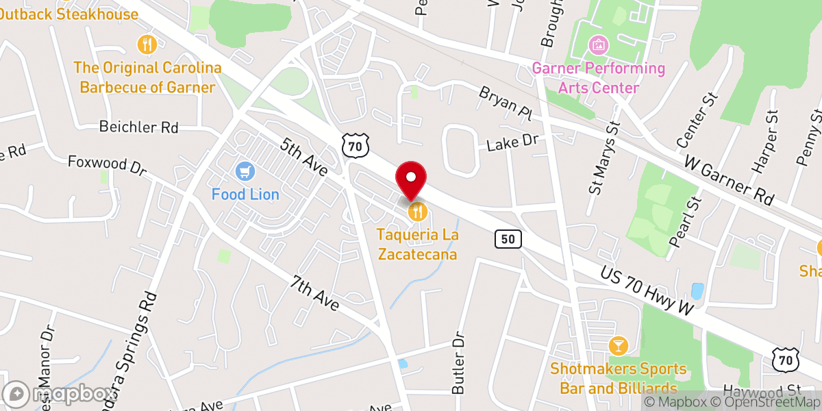 Map showing location of Second Chance Christian Church