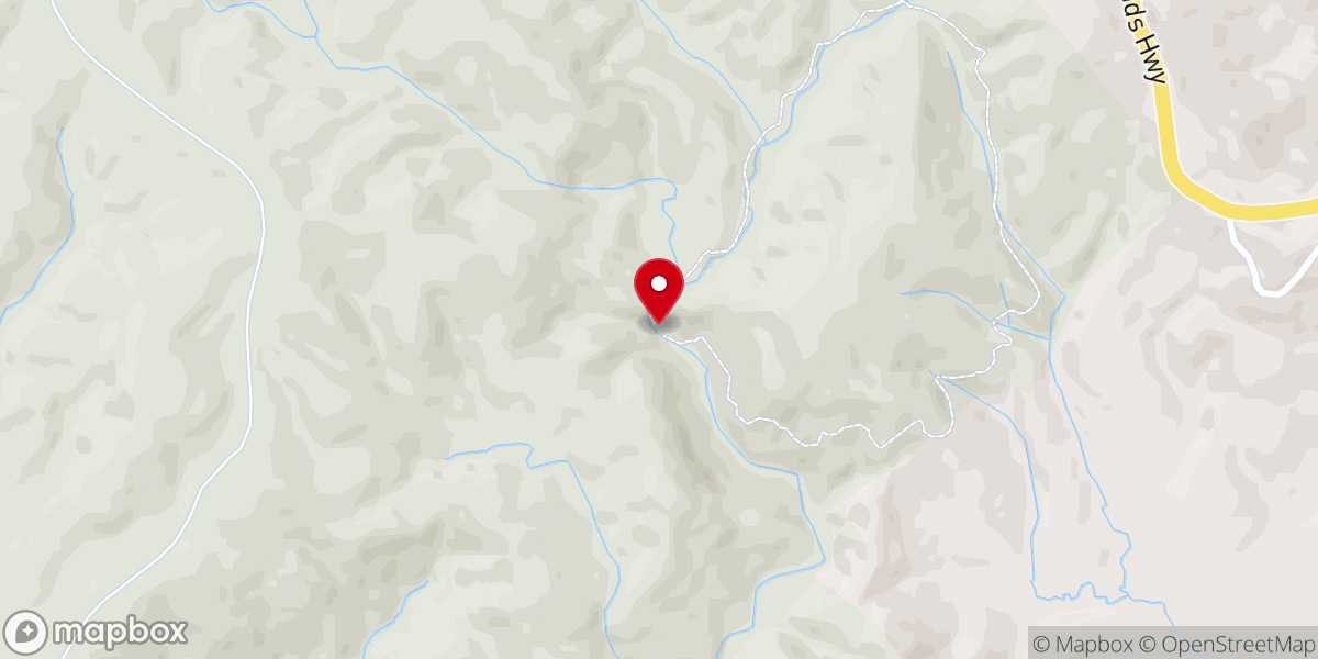 Map showing location of Yellow Branch Falls