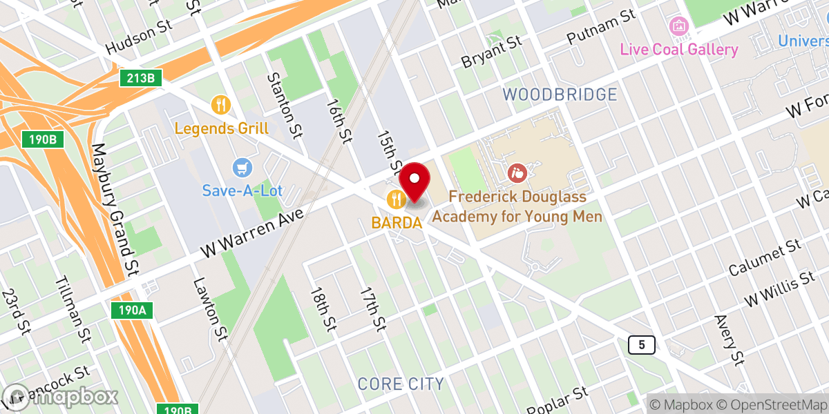 Map showing location of Redeemer Presbyterian Church