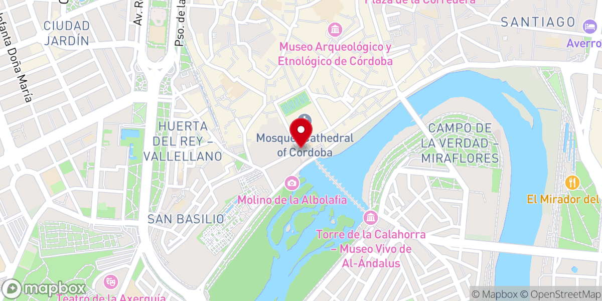 Map showing location of Triunfo de San Rafael de la Puerta del Puente