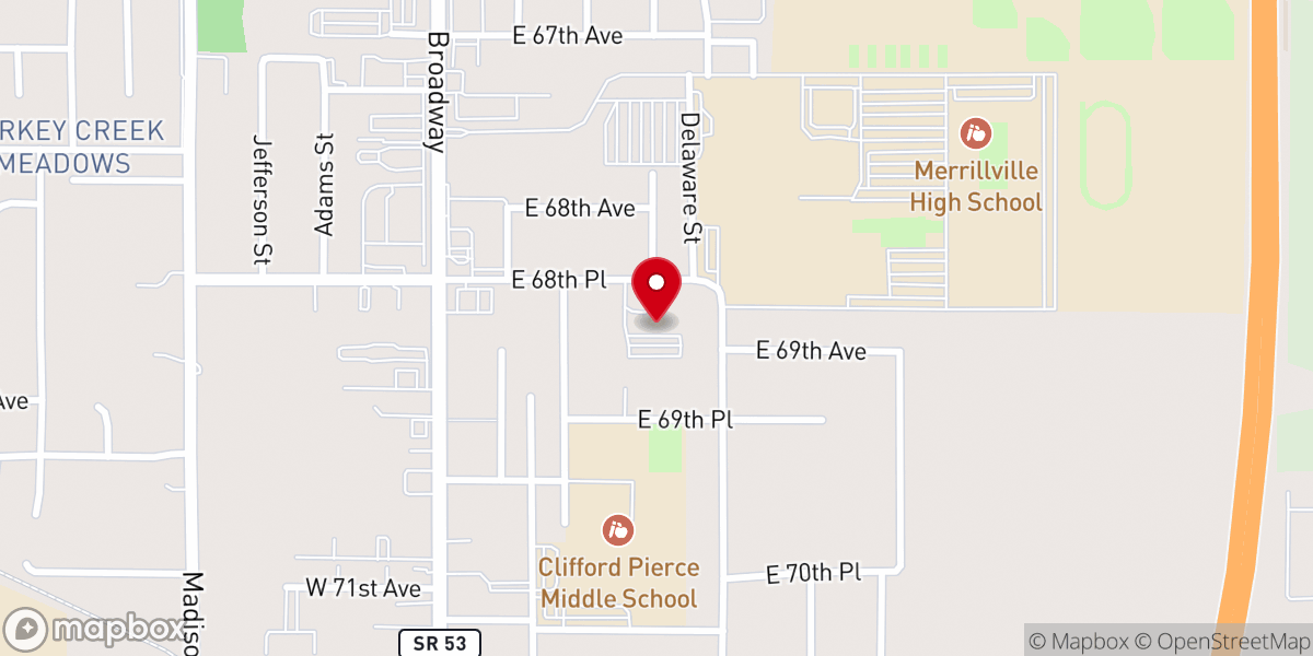 Map showing location of New Ebenezer Missionary Baptist Church
