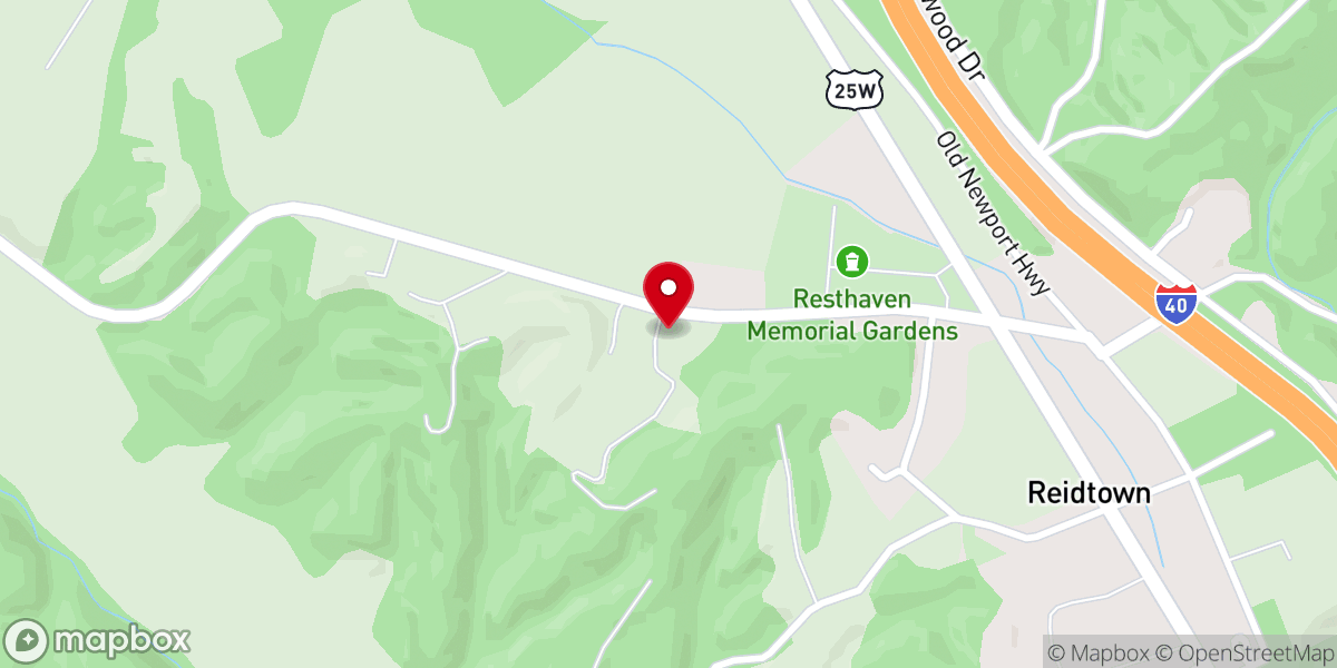 Map showing location of Brimers Chapel Holiness Church