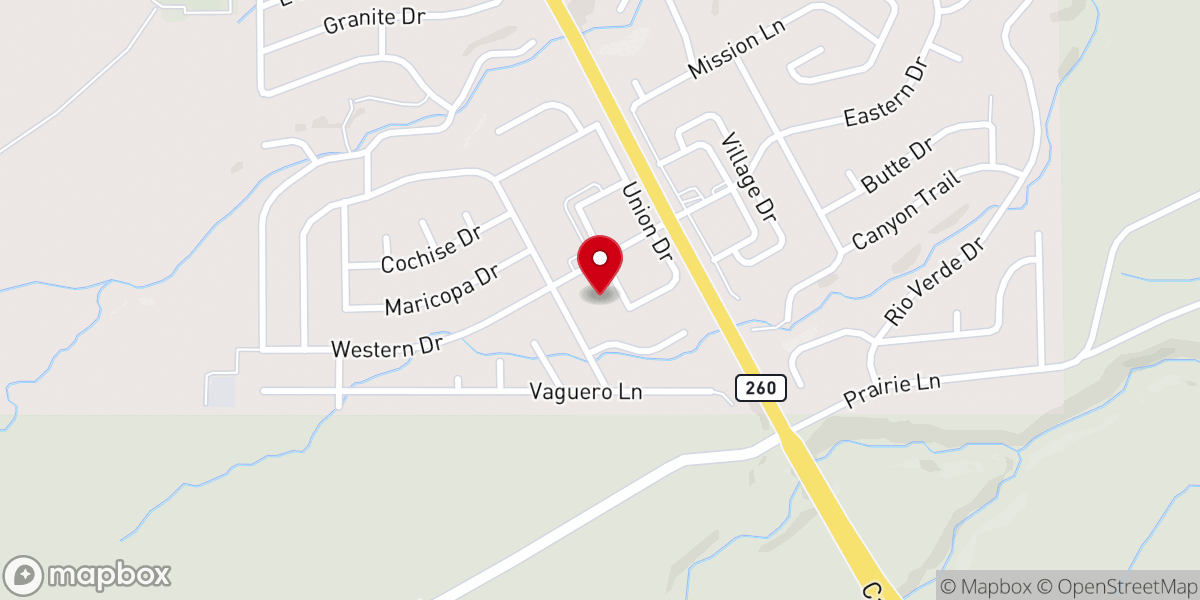 Map showing location of Faith Baptist Church