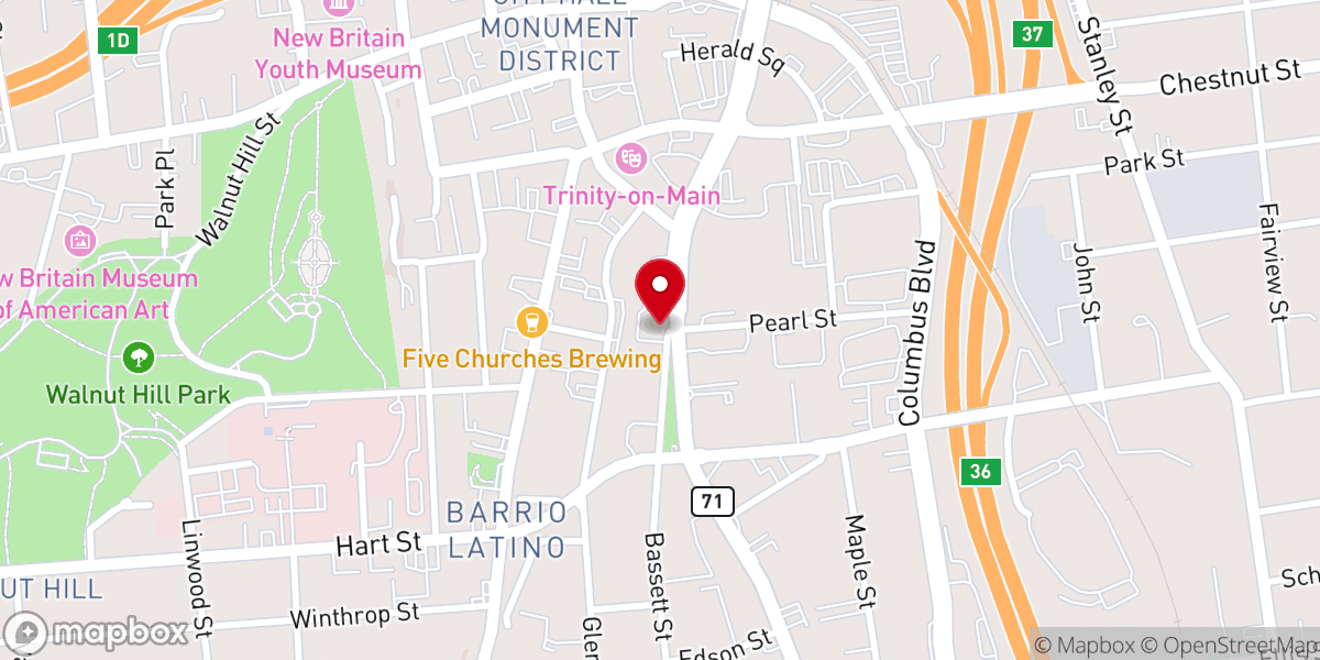 Map showing location of Iglesia Alianza Cristiana y Misionera El Shaddai