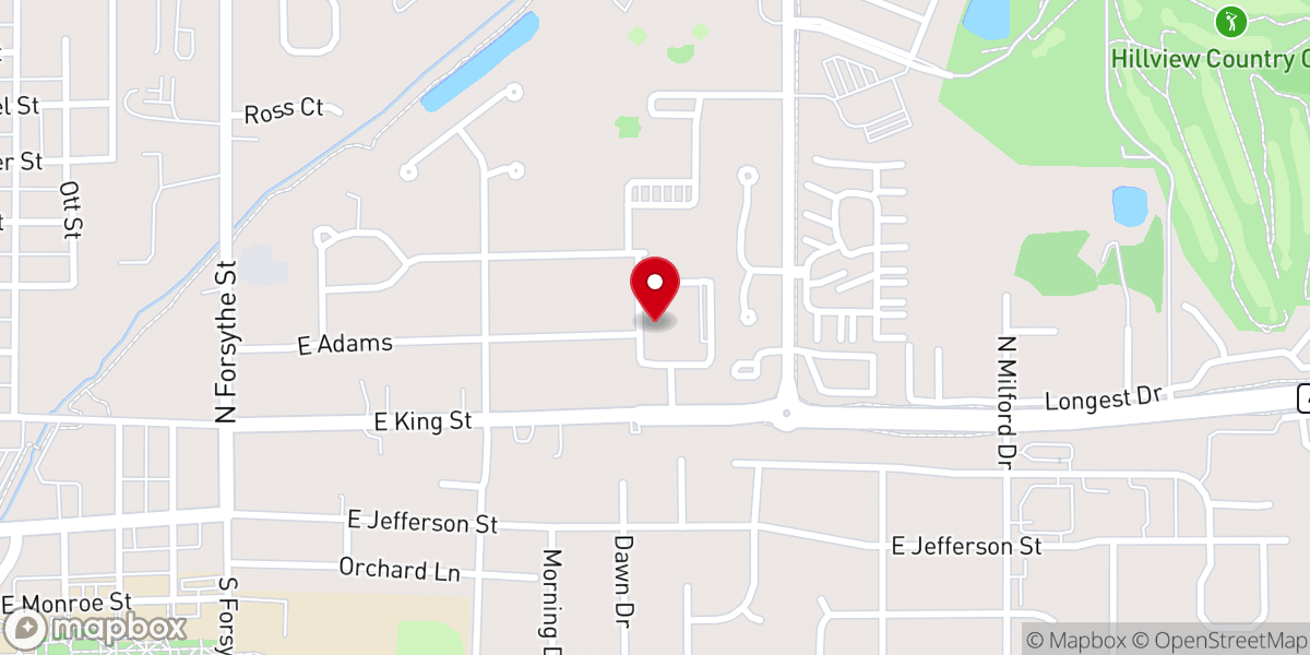 Map showing location of Connection Pointe Church