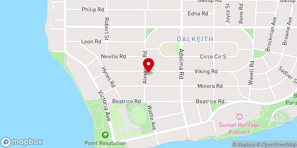 Map showing location of St Lawrence's Anglican Church