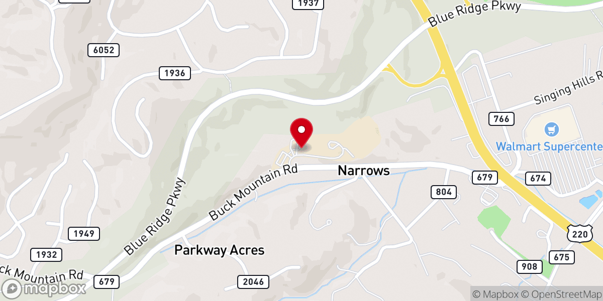 Map showing location of Southwest Community Church