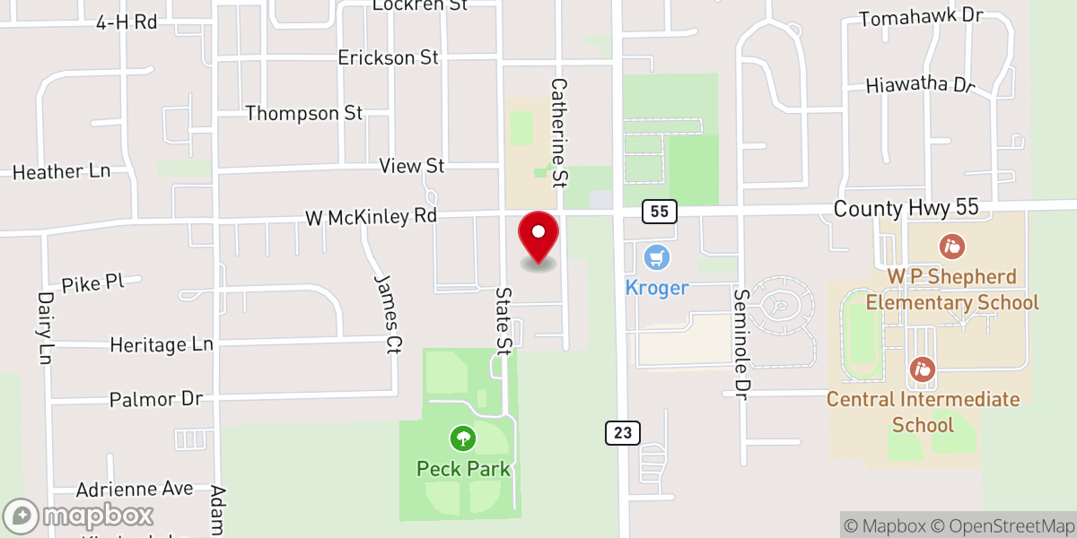 Map showing location of Ottawa Seventh-day Adventist Church