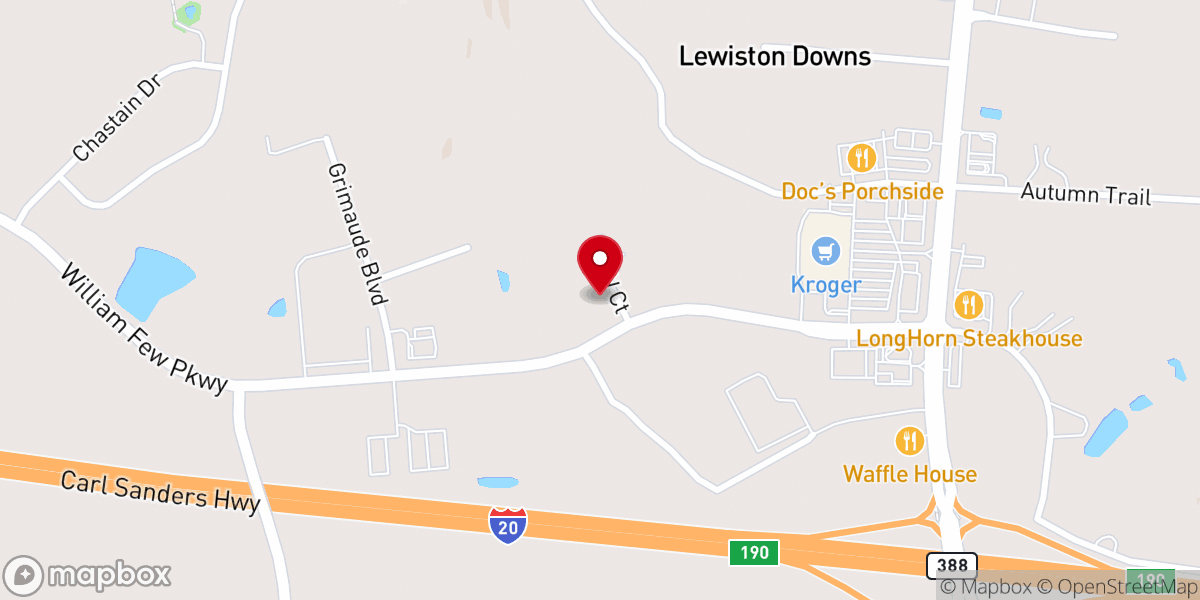 Map showing location of Macedonia Church of Grovetown, Inc