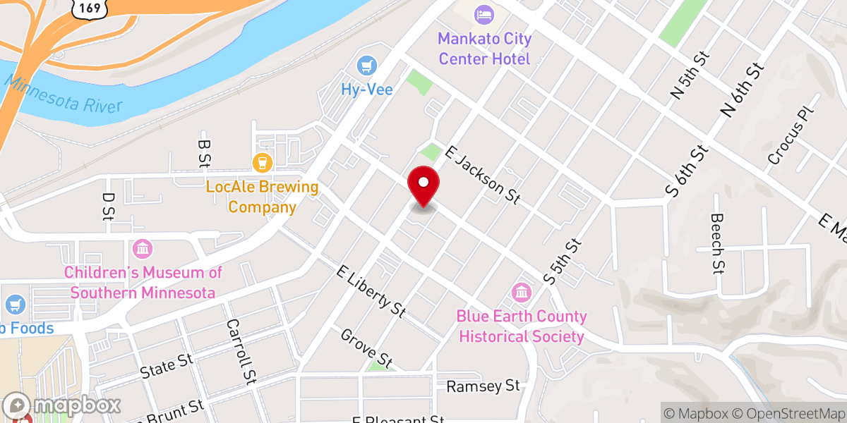 Map showing location of Centenary United Methodist Church