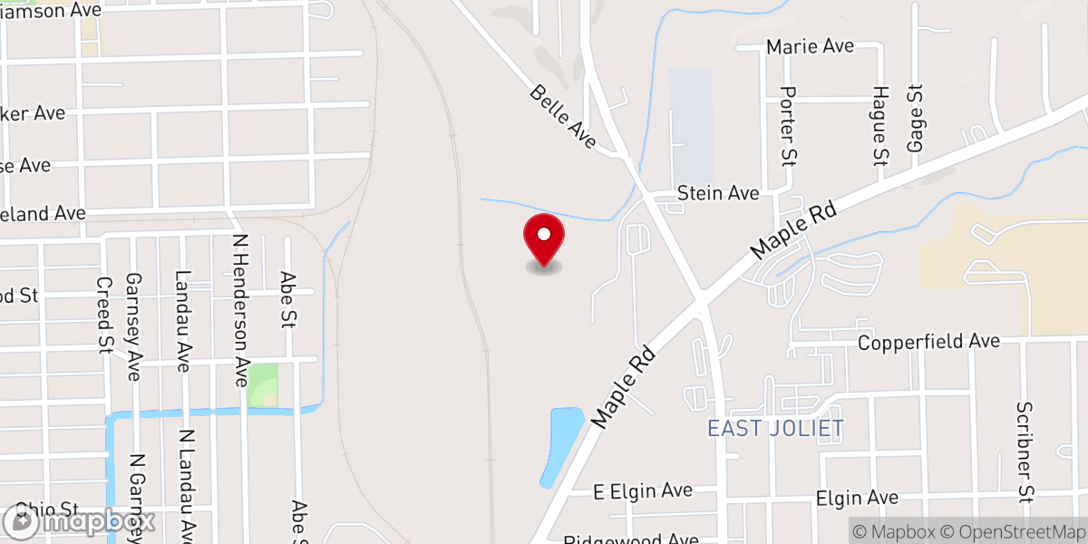 Map showing location of Ottawa Church of God in Joliet Il