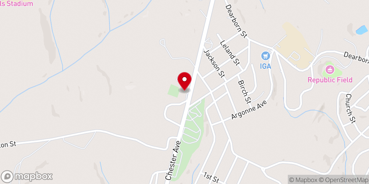Map showing location of First Mt Zion Baptist Church