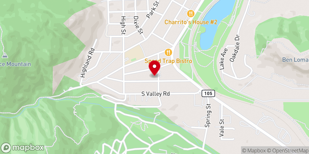 Map showing location of Town of Palmer Lake