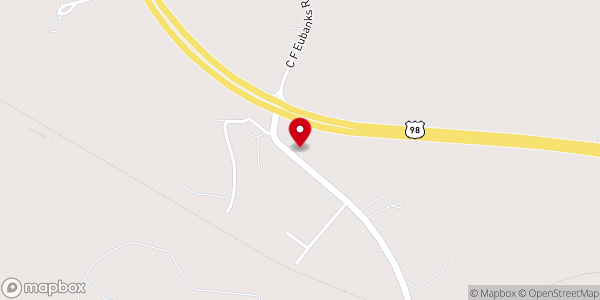 Map showing location of Baptist Center George & Green
