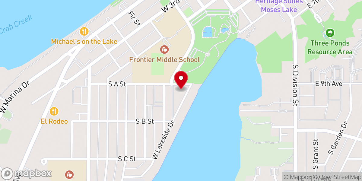Map showing location of Immanuel Lutheran Churhc