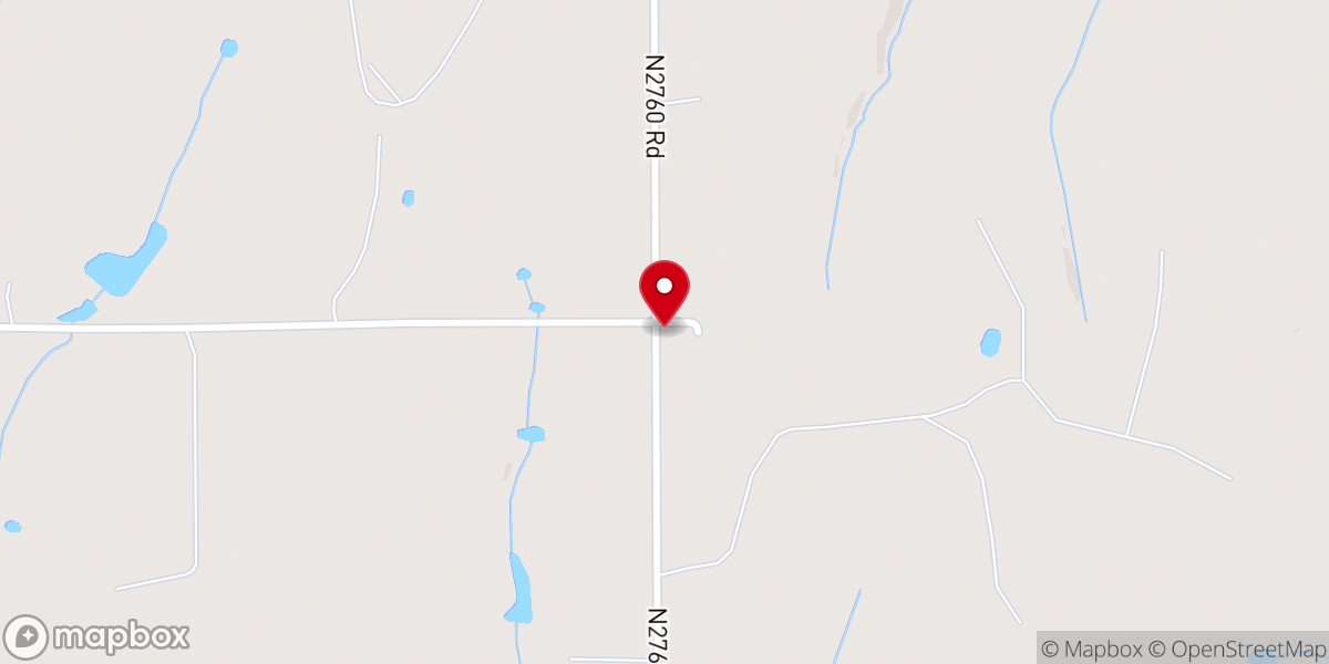 Map showing location of Hazel Dell Baptist Church