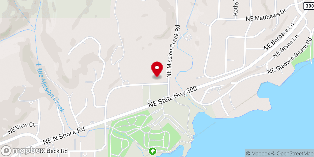 Map showing location of Belfair Seventh-day Adventist Church