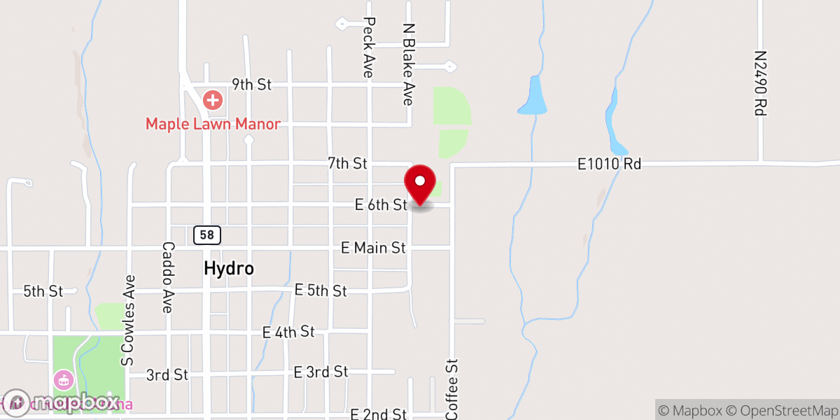 Map showing location of New Life Church