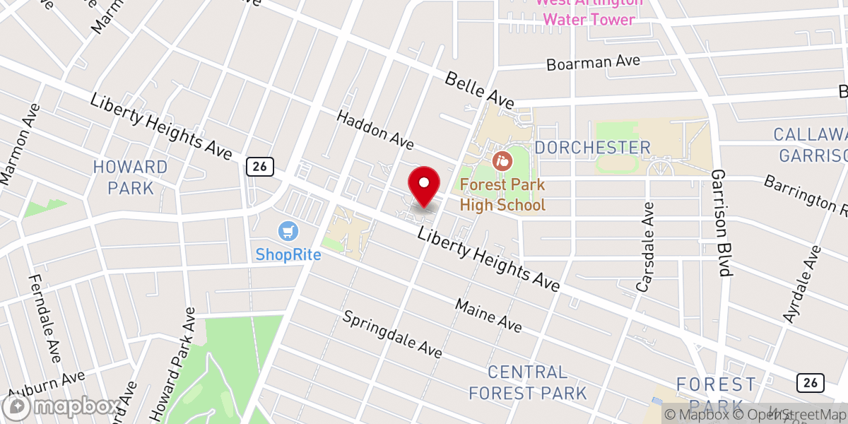 Map showing location of New All Saints Church