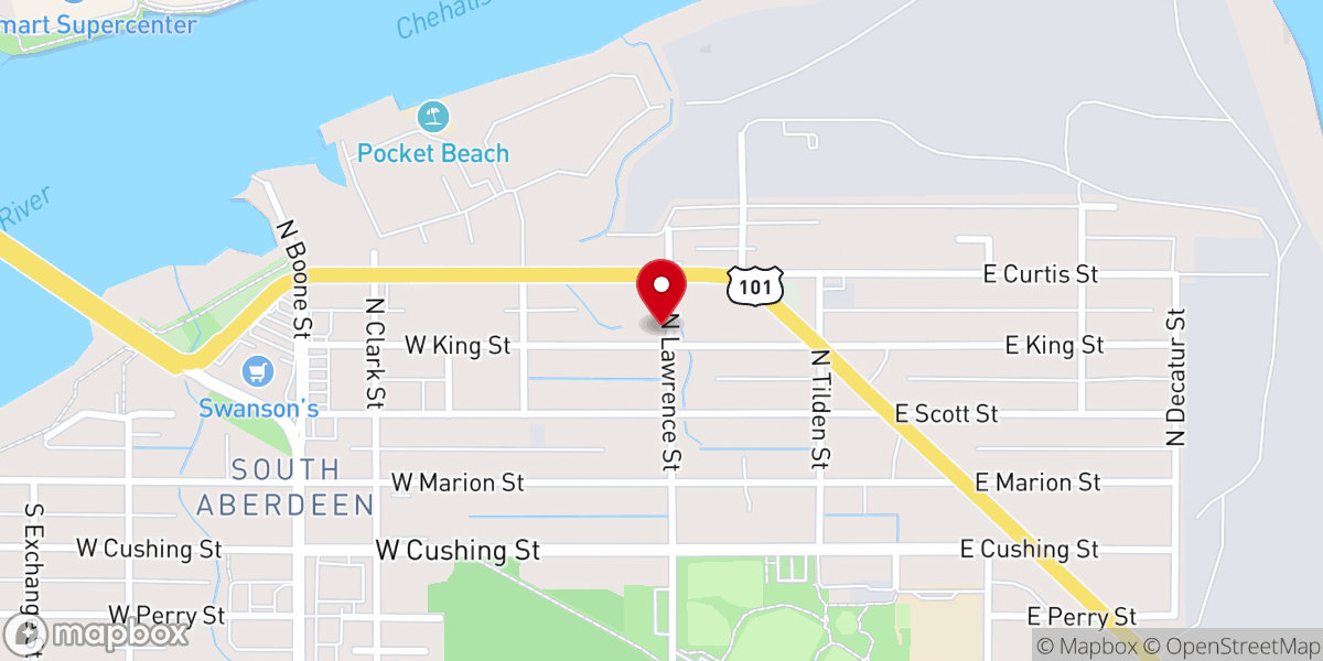 Map showing location of River of Life Fellowship Church