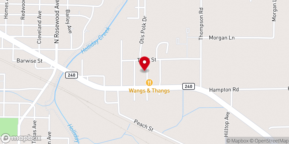 Map showing location of Mitchell Chapel Outreach Ministries