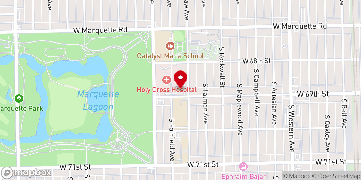 Map showing location of Nativity of the Blessed Virgin Mary Church
