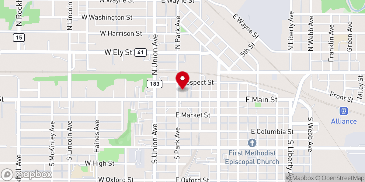 Map showing location of SOZO Church