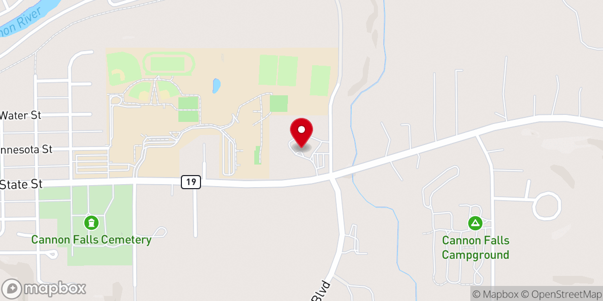 Map showing location of St Ansgar's Lutheran Church