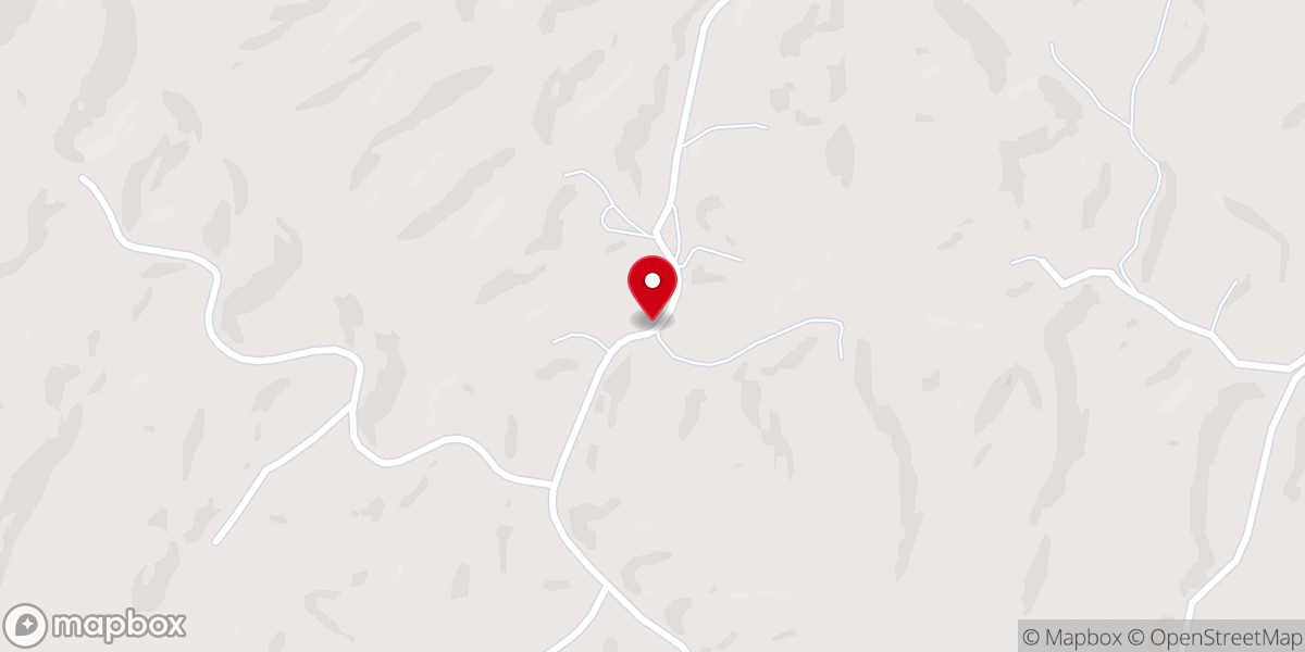Map showing location of Fellowship Baptist Church