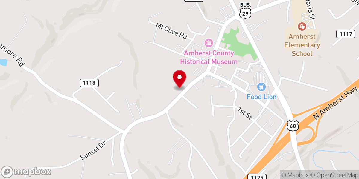 Map showing location of Dayspring Ministry