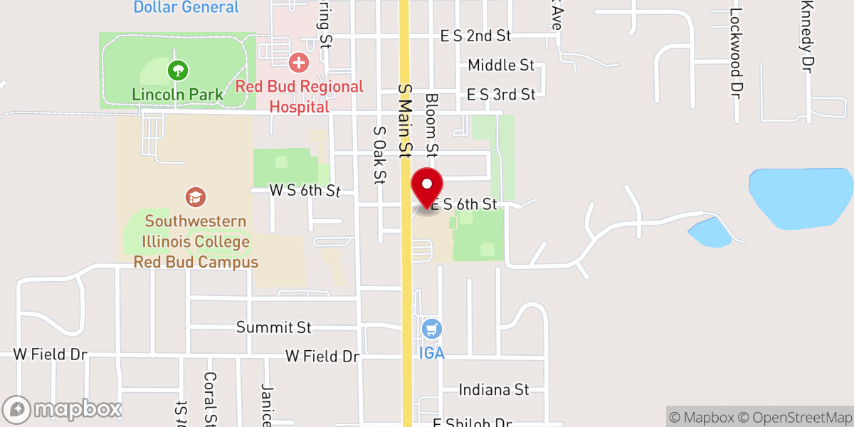Map showing location of St. John’s Lutheran Daycare