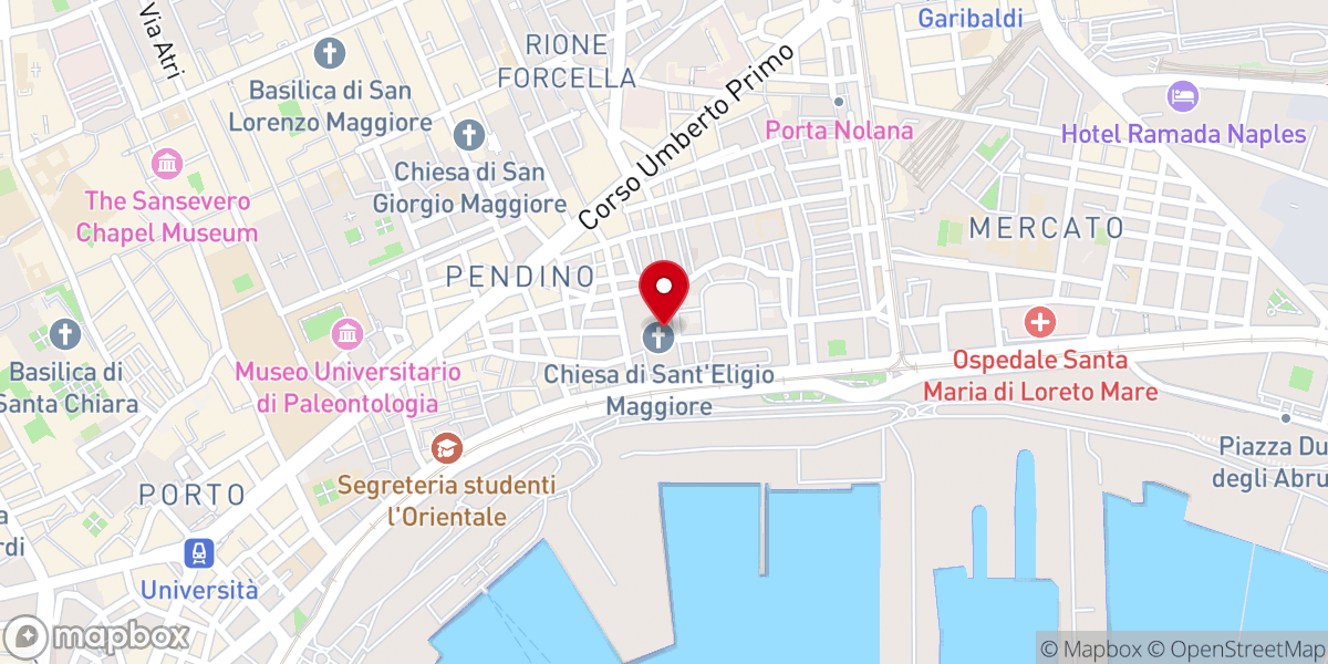 Map showing location of Chiesa di Sant'Eligio Maggiore