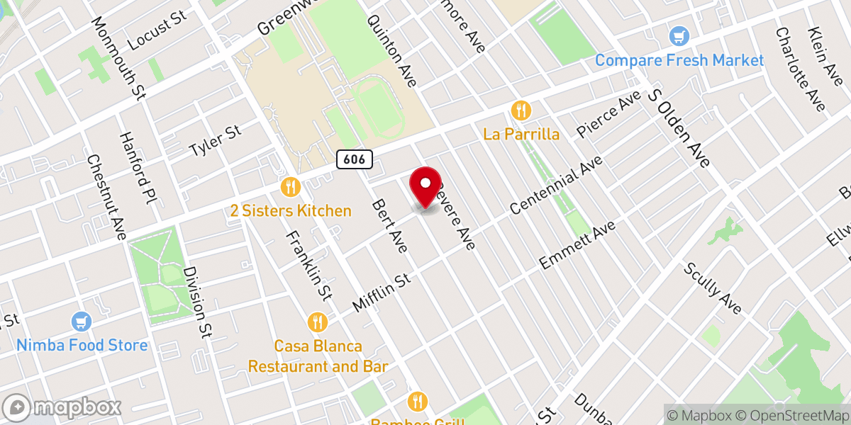 Map showing location of The Apostolic Church