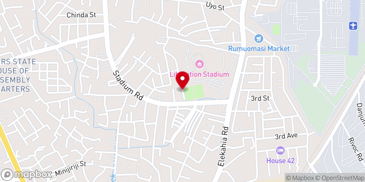 Map showing location of Gospel Pillars Int'l Church Port Harcourt