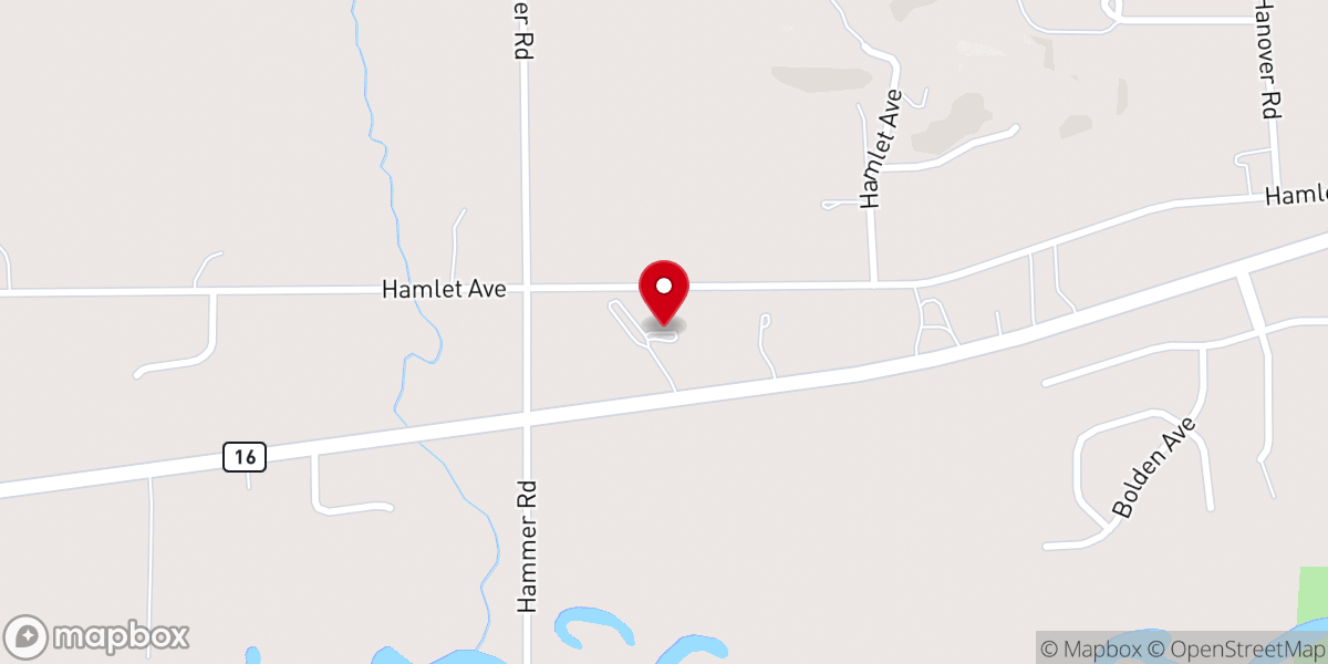 Map showing location of Faith Evangelical Free Church