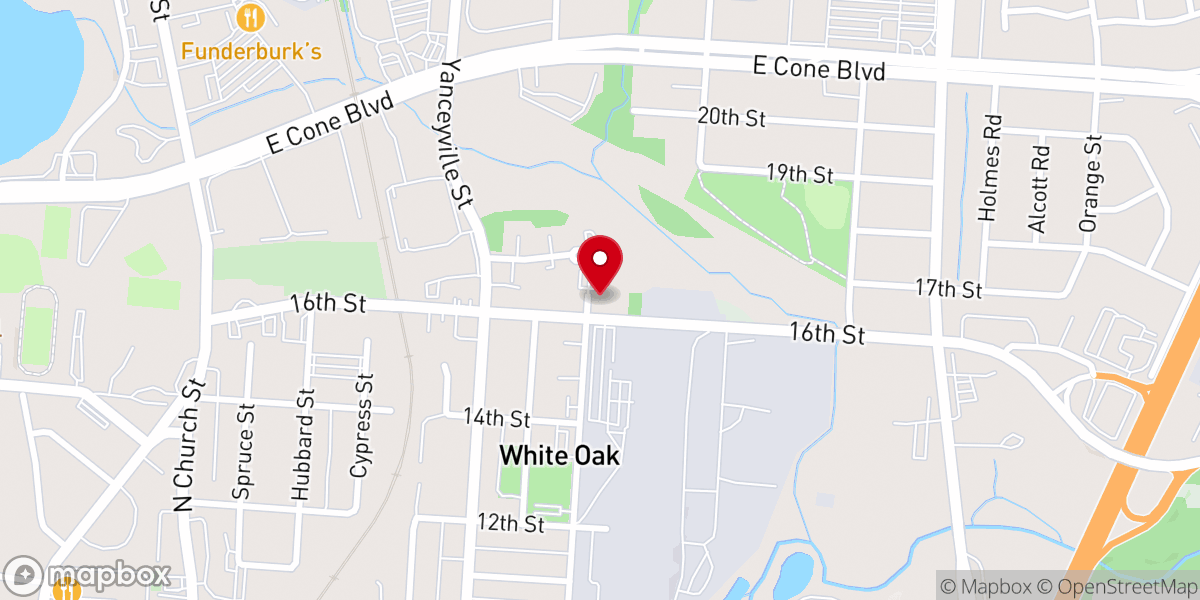 Map showing location of Carraway United Methodist Church