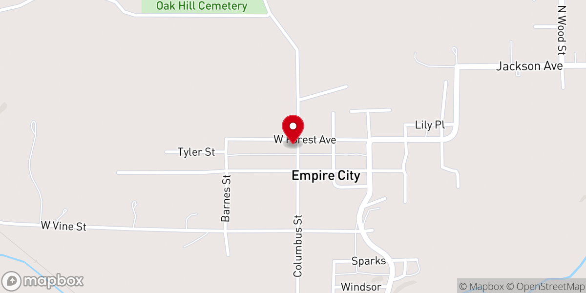 Map showing location of Empire Mission Church, Inc.