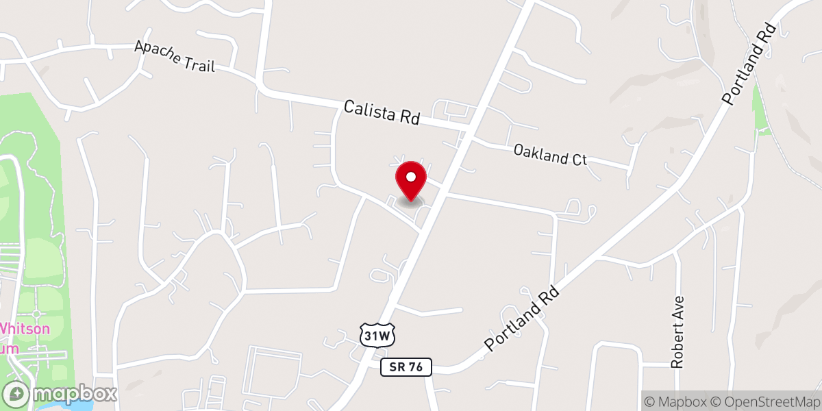 Map showing location of White House First United Methodist Church