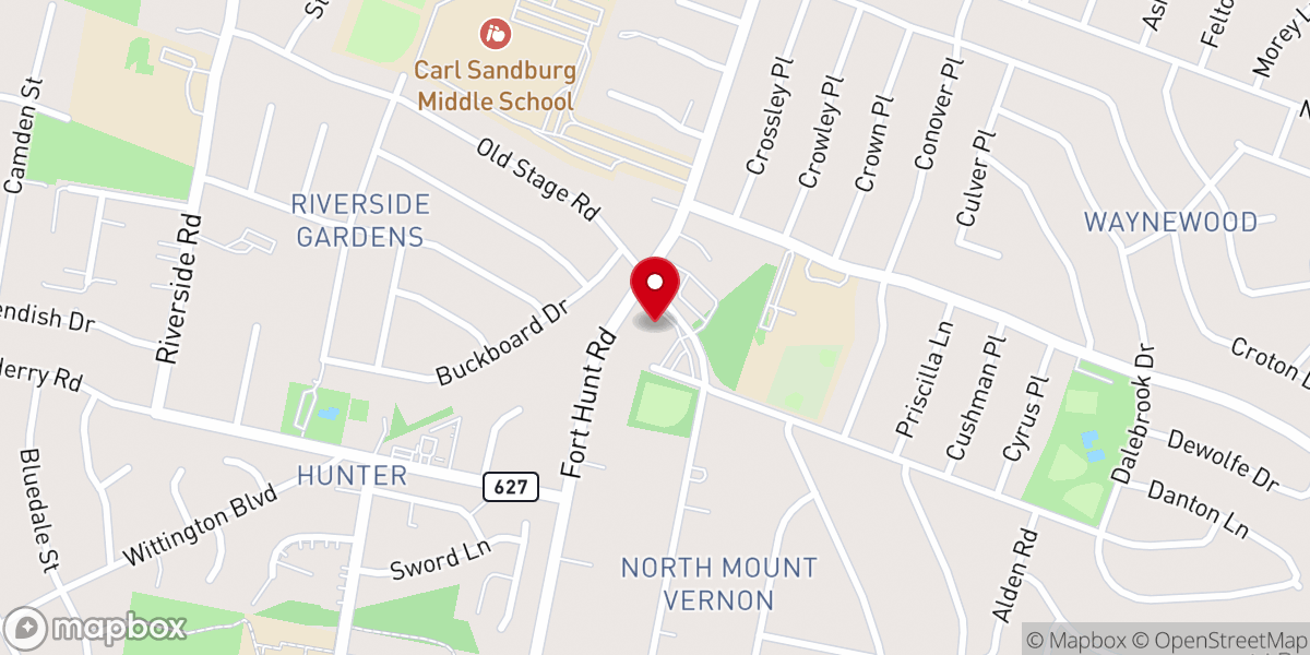 Map showing location of Plymouth Haven Baptist Church