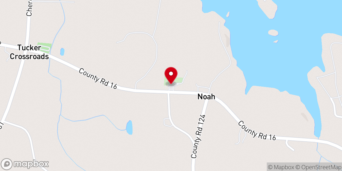 Map showing location of Noah Baptist Church